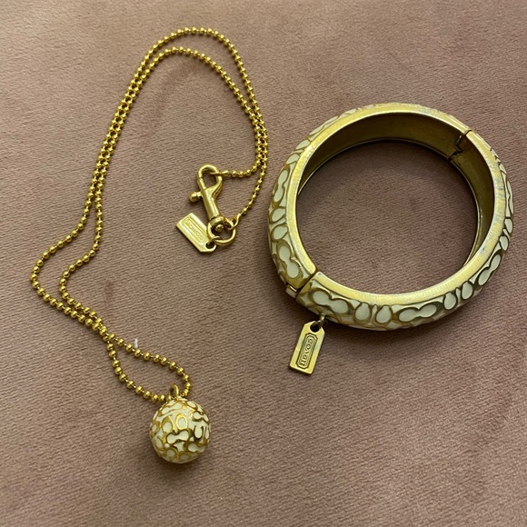 Coach Jewelry - Coach necklace and bracelet combination